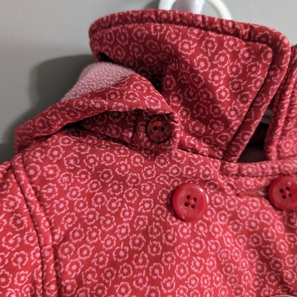 Mexx baby Girl lined pink rain jacket removable hood size 9-12 months - Picture 4 of 16